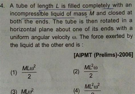 a tube of length l is filled completely|A tube of length L is filled completely with an  .